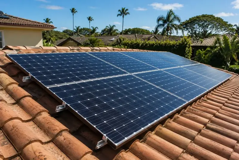 Installation de panneaux solaires à Grambois